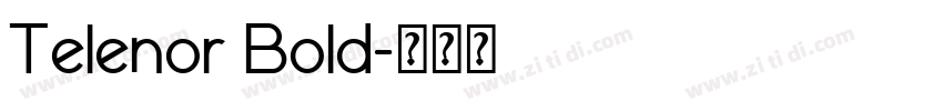 Telenor Bold字体转换